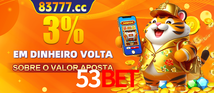 Promoção para baixar e instalar o aplicativo do cassino 53bet. O banner oferece uma recompensa de R1aR1aR8, com a imagem de uma cobra sobre moedas de ouro.