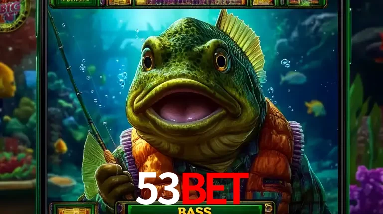 Personagem de peixe pescador do popular jogo de slot com tema de pescaria, uma das emocionantes opções de caça-níqueis para jogar e ganhar no cassino 53bet.